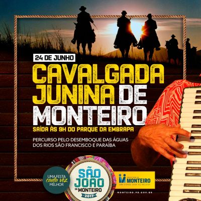 Cavalgada Junina será mais uma das atrações do São João de Monteiro