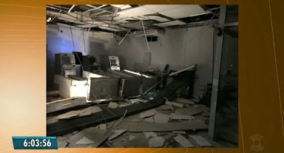 Grupo faz moradores reféns, cerca prédio da polícia e explode banco na Paraíba