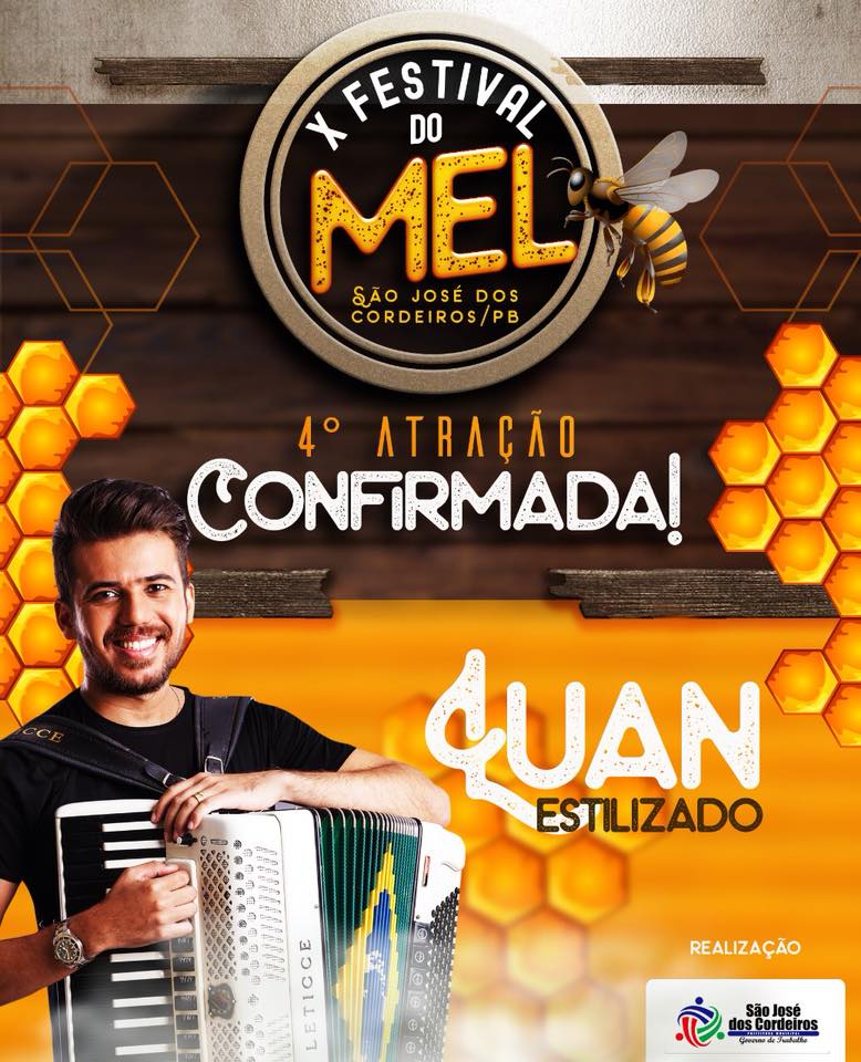 Confirmado:  Luan Estilizado será atração do Festival do Mel 2018 em São José dos Cordeiros