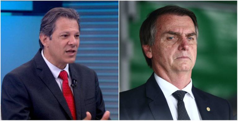 DataPoder: Bolsonaro e Haddad estão tecnicamente empatados