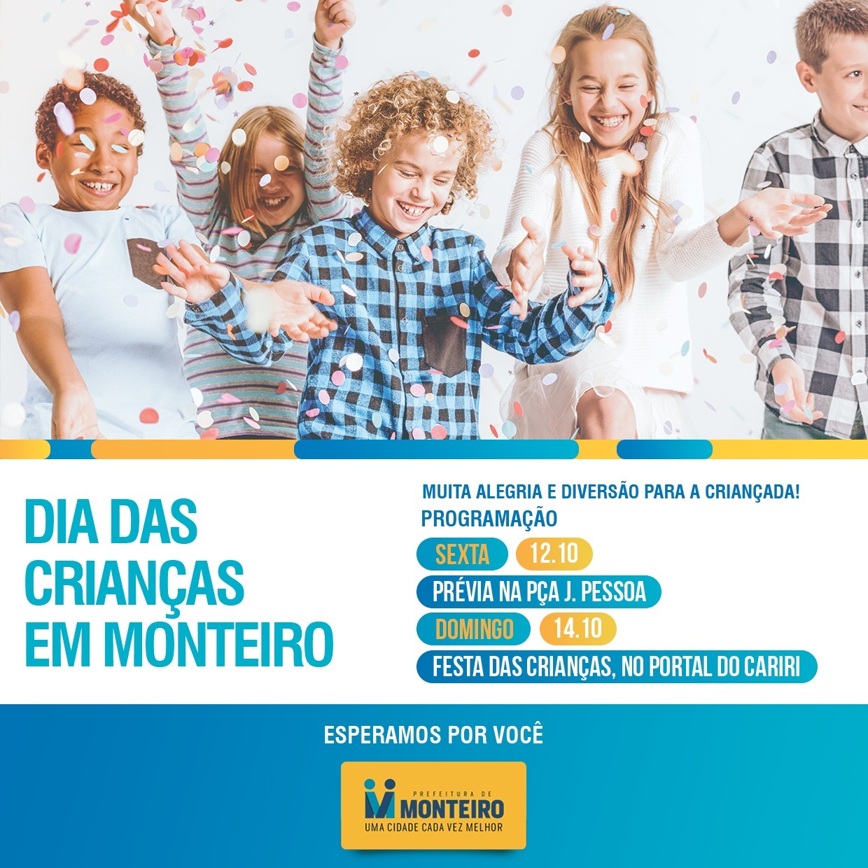 Festa do Dia das Crianças em Monteiro acontece neste fim de Semana