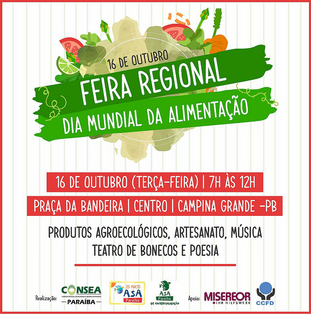 Dia Mundial da Alimentação é comemorado em CG com feira e agricultores do Cariri