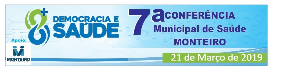 7ª Conferencia Municipal de Saúde acontece nesta quinta-feira em Monteiro