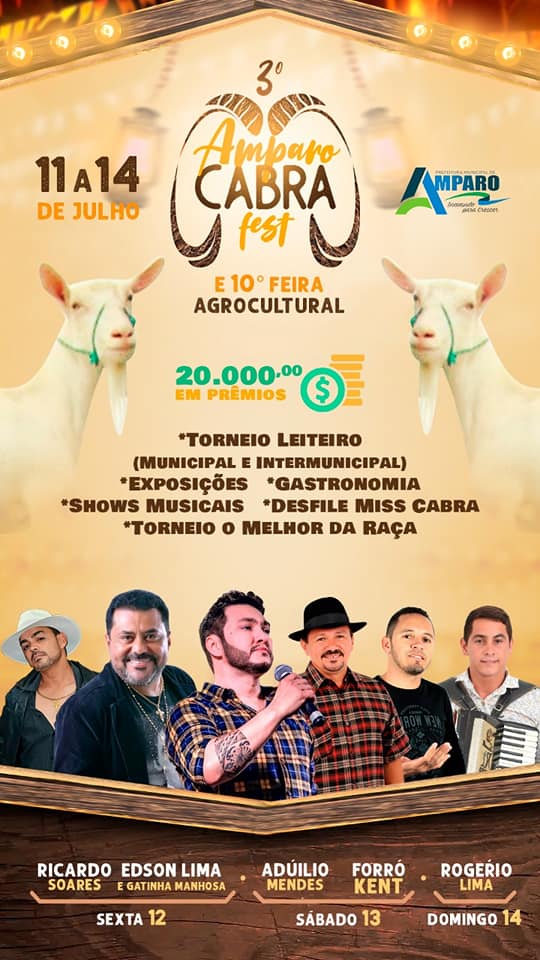 3ª Edição do Amparo Cabra Fest começa quinta-feira