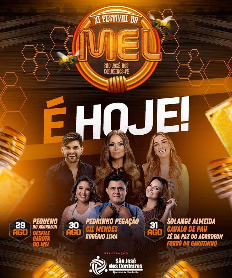 Tem início hoje XI Festival do Mel, em São José dos Cordeiros