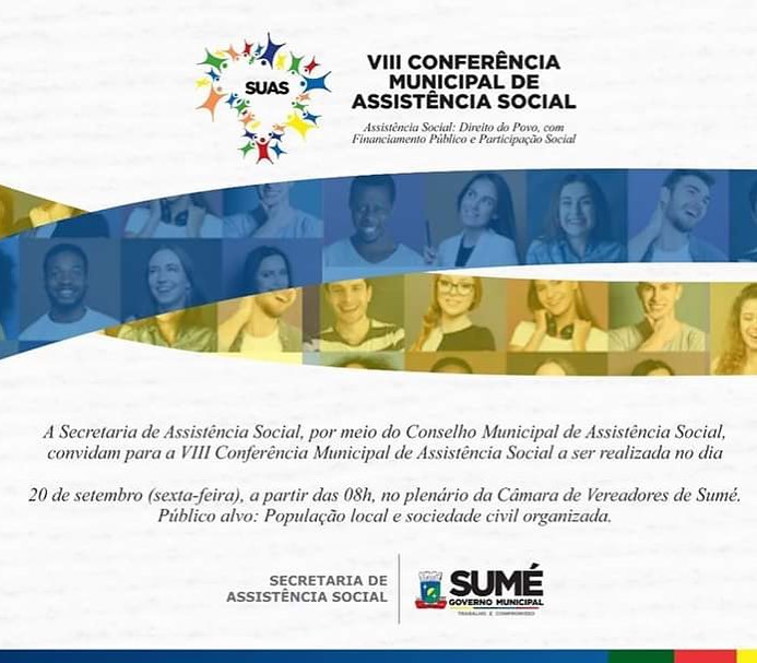 Sumé realiza Conferência de Assistência Social nesta sexta-feira (20)