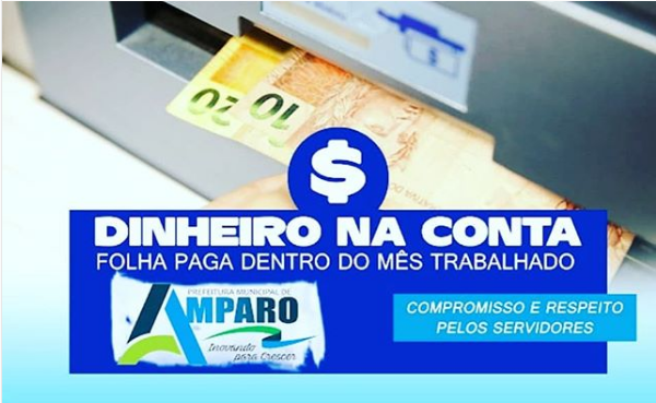 Prefeitura de Amparo realiza pagamento dentro mês trabalho