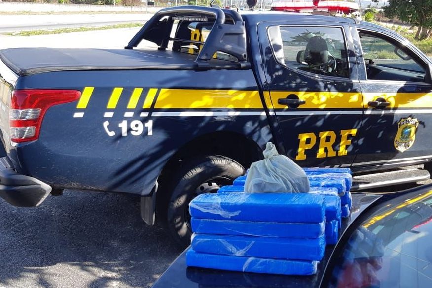 Polícia Rodoviária Federal prende homem com quase 20 kg de maconha em Mamanguape