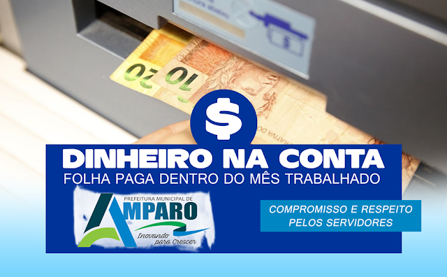 Prefeitura de Amparo realiza pagamento de Março para seus servidores