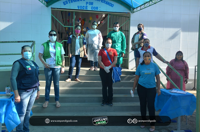 Secretaria de Saúde e Vigilância Sanitária de Amparo acompanharam entrega de Cestas básicas para alunos da Rede Estadual de Ensino