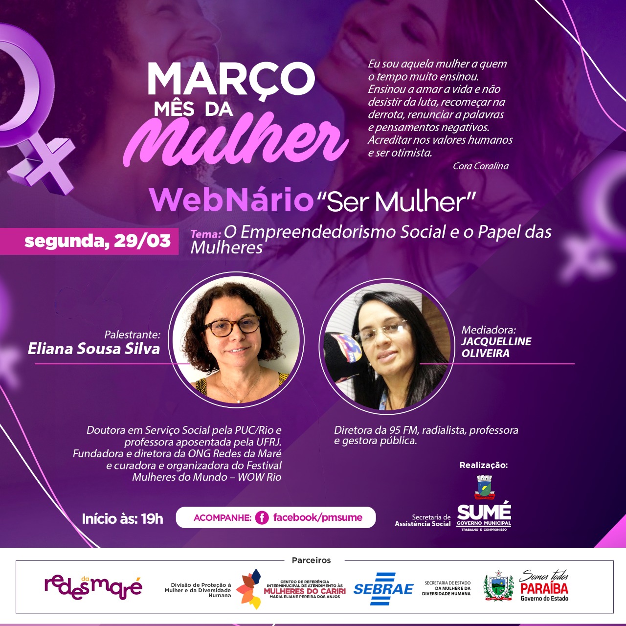 Última noite do WebNário discute O Empreendedorismo Social e o Papel das Mulheres