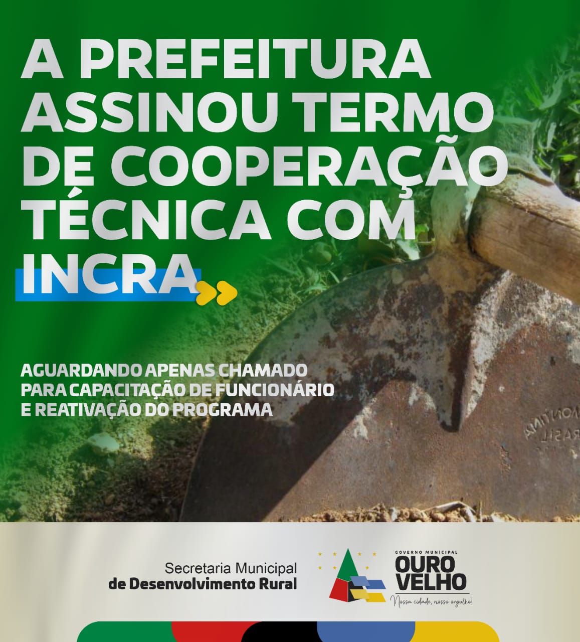 Cooperação técnica entre Prefeitura de Ouro Velho e Incra proporciona investimentos a agricultores familiares