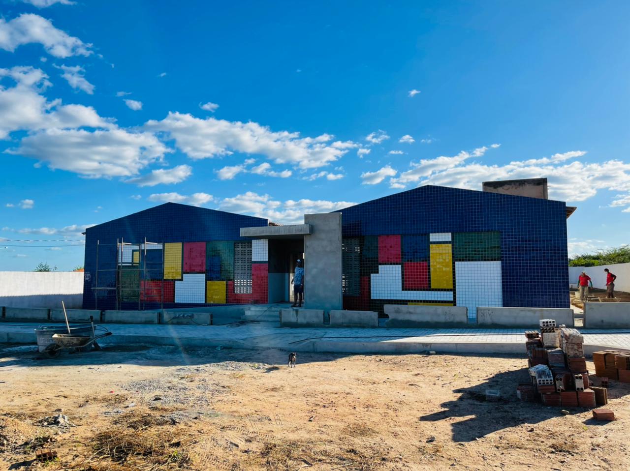 Obras da Escola Municipal de Ouro Velho seguem em ritmo acelerado