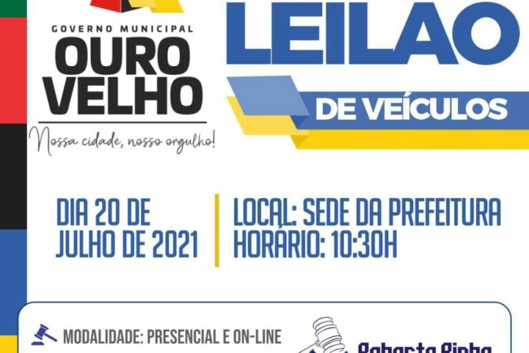 Prefeitura de Ouro Velho abre Leilão de Veículos