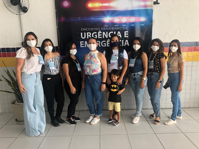 Equipe de enfermagem de Amparo participou do Encontro Paraibano de Urgência e Emergência