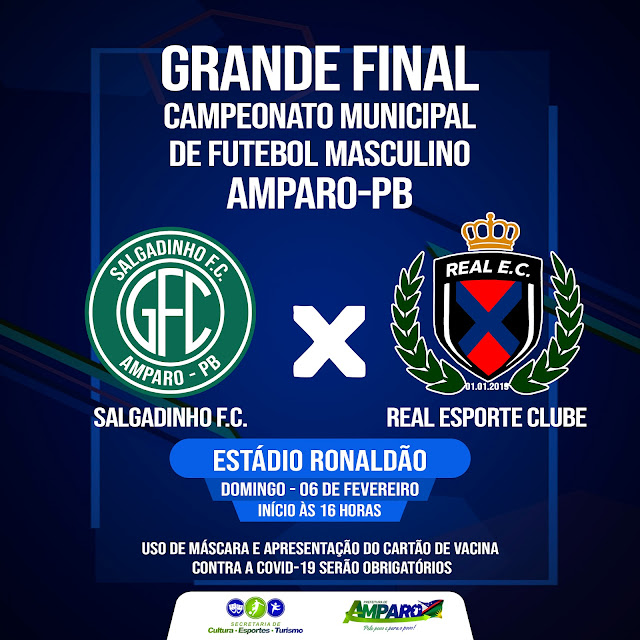 É HOJE: Salgadinho FC e Real EC fazem a final do Campeonato Municipal de Futebol de Amparo