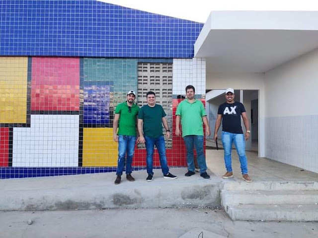 Prefeito e Coordenador municipal de Ouro Velho fazem visitas em diversas obras em andamento no município