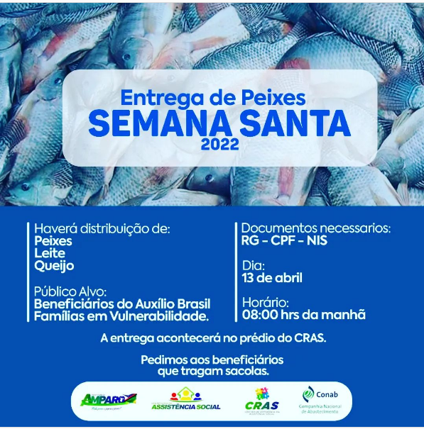 Prefeitura de Amparo realiza entrega de peixe à população