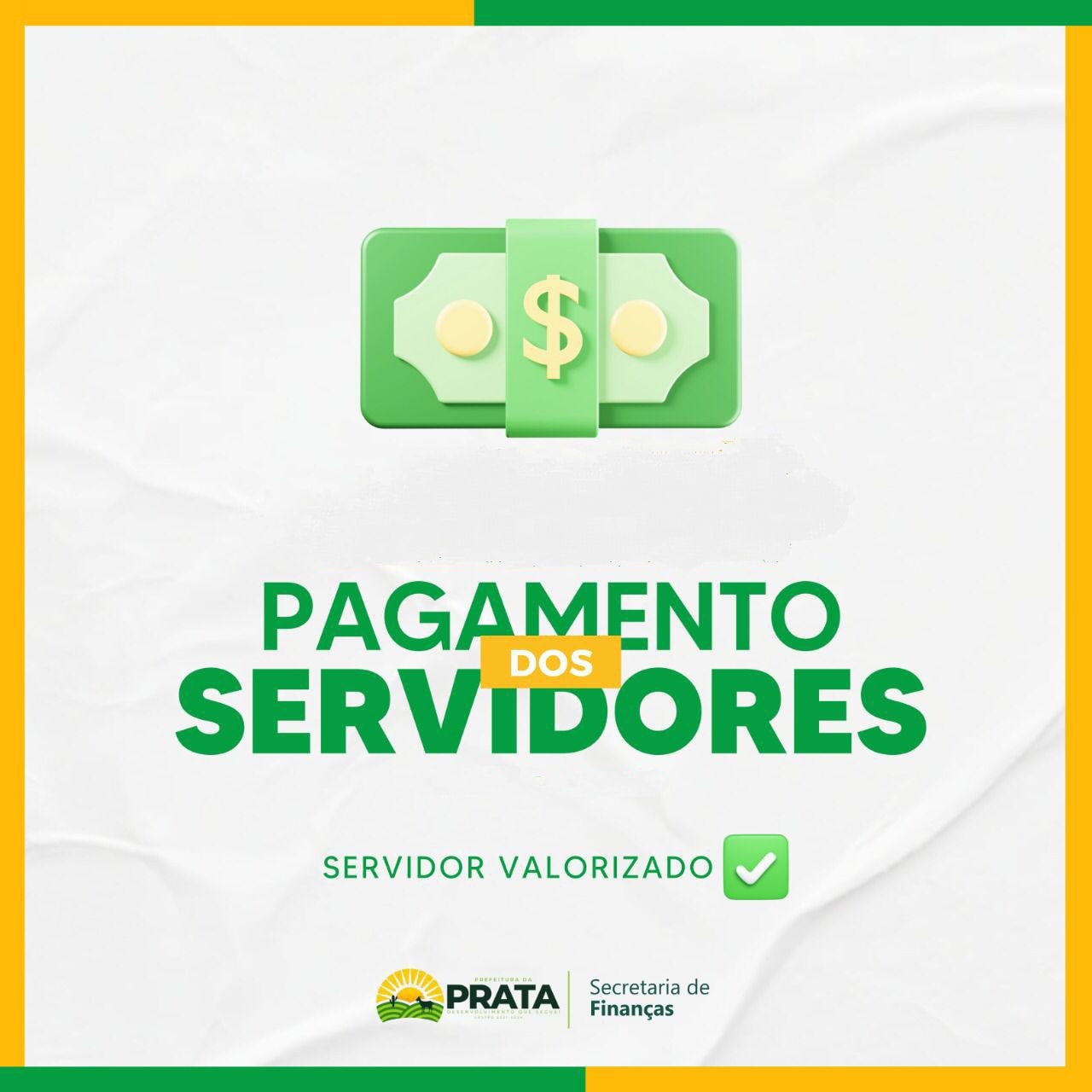 Prefeitura de Prata efetua pagamento dos servidores municipais 