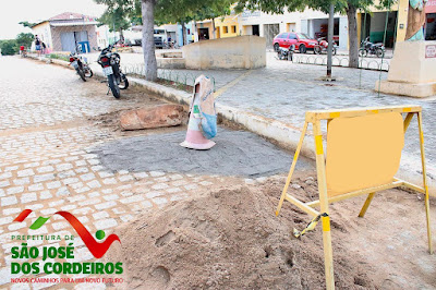 São José dos Cordeiros: Governo Municipal segue realizando reposição de calçamento em diversas ruas
