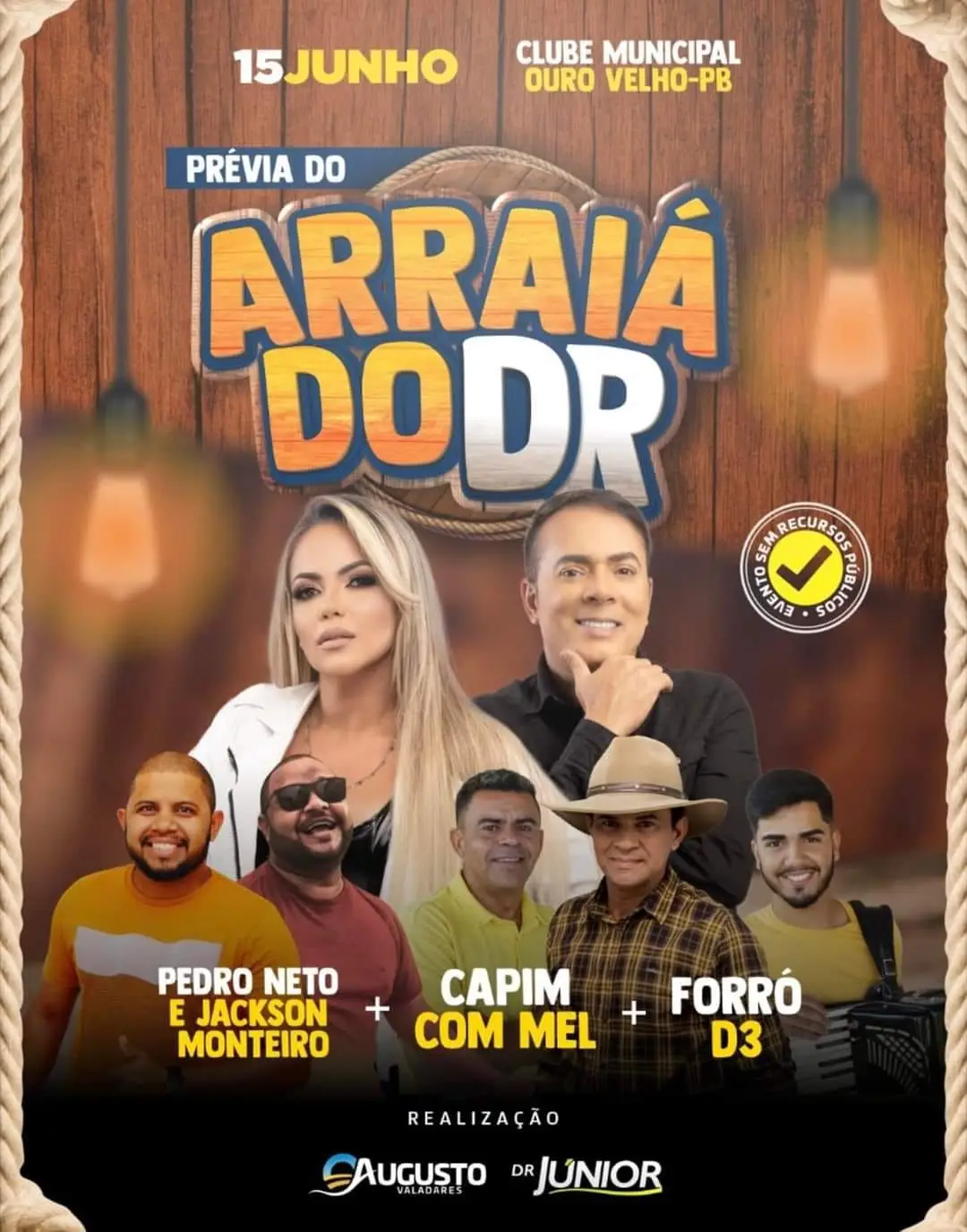 Ouro Velho terá prévia do “Arraia do Doutor” na próxima quarta-feira