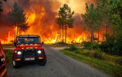 Incêndios florestais atingem França e Espanha em meio à onda de calor