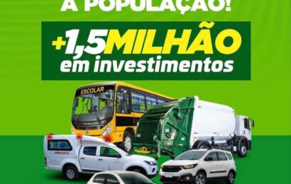 R$ 1,5 MILHÃO EM INVESTIMENTO: Prefeito de Ouro Velho anuncia entrega de 5 novos veículos nesta quinta-feira