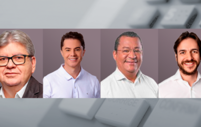 Pesquisa RealTime governo da PB: Azevêdo, 33%; Veneziano, 17%; Ferreira, 15%; Lima, 14%