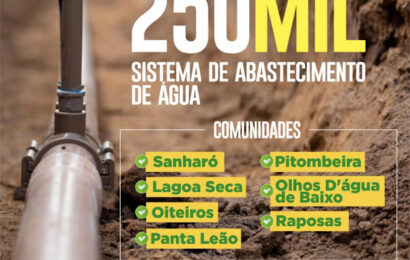 Prefeito de Ouro Velho anuncia construção de sistema de abastecimento d’água em sete comunidades rurais