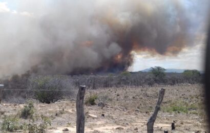 INMET emite alerta de baixa humidade com risco de incêndios florestais para cidades do Cariri