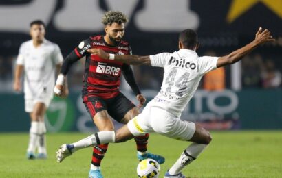 Em clima de Libertadores, Flamengo encara Santos pelo Brasileirão