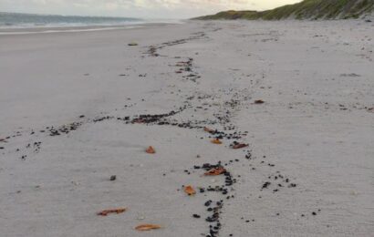 Manchas de óleo surgem em, pelo menos, quatro praias do Litoral Norte da Paraíba e afetam Área de Proteção