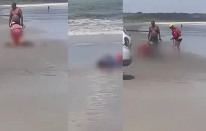 Casal morre ao tentar salvar filho de afogamento na praia de Lucena