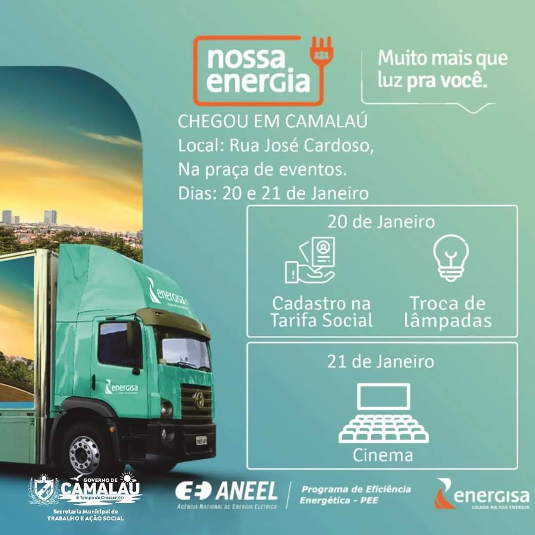 Camalaú é contemplado com programa ‘Nossa Energia’ com a ofertas e serviços e apoio à população