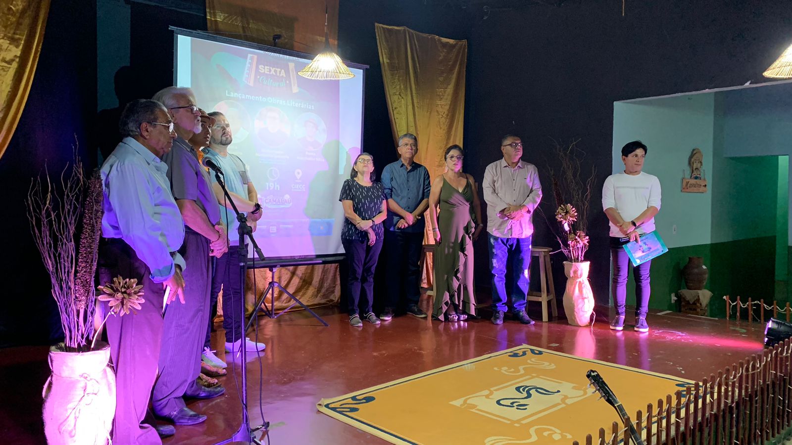 Com grande público, Sexta Cultural realiza mais uma edição histórica e dois livros de autores de Camalaú foram lançados