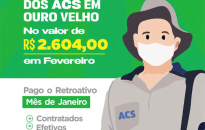 Prefeitura de Ouro Velho anuncia implantação do piso nacional para agentes comunitários de saúde