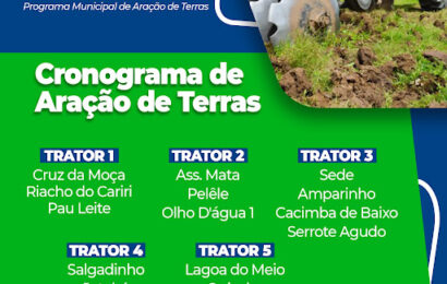 Secretaria de Agricultura de Amparo lança cronograma do Programa de Aração de Terras 2023