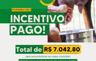 Prefeitura de Prata paga subsídio do leite aos produtores do município