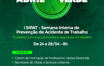 Sumé vai realizar a I Semana de Prevenção a Acidentes de Trabalho – SIPAT