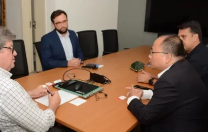 João Azevêdo discute com grupo chinês sobre implantação do Complexo Eólico Serra da Palmeira na Paraíba