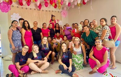 Outubro Rosa: Secretaria de Saúde de São José dos Cordeiros promove ação com mulheres do sítio Cardoso