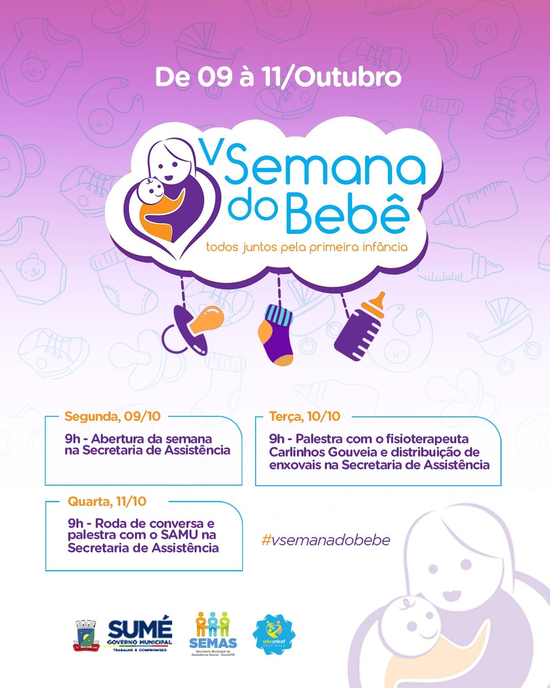 Sumé realizará a V edição da Semana do Bebê 