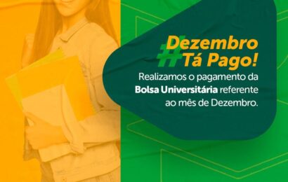 Prefeitura da Prata paga o bolsa universitária referente ao mês de Dezembro