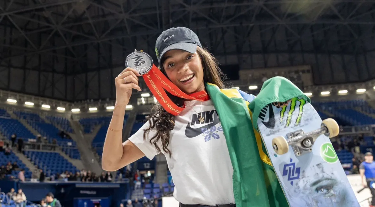 Rayssa Leal é vice-campeã mundial de skate street em Tóquio