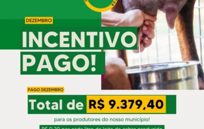 Prefeitura da Prata realiza pagamento de incentivo no litro de leite de cabra