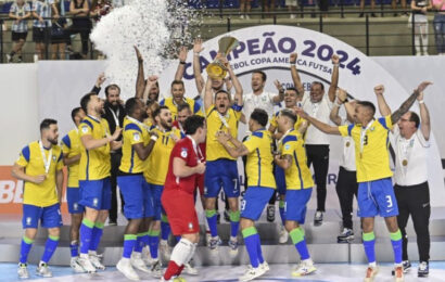 Seleção Brasileira é campeã da Copa América de Futsal