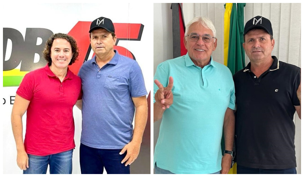Manezinho Lourenço se reúne com Veneziano Vital do MDB e Efraim Morais do União Brasil e recebe convites para disputar a Prefeitura de Sumé em outubro