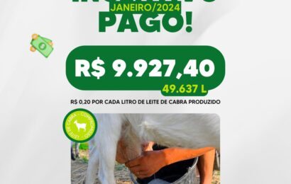 INCENTIVO PAGO: Prefeitura da Prata Incentiva a Produção Leiteira de Cabra