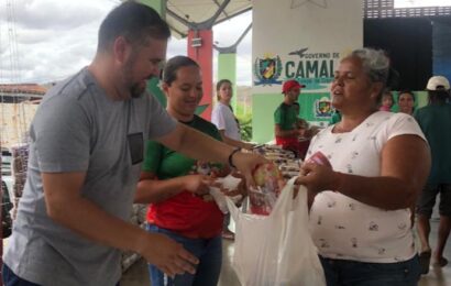 Prefeitura de Camalaú realizou entrega de alimentos para beneficiários do Bolsa Família nesta quinta-feira