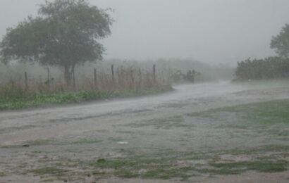 Sumé e Camalaú lideram ‘ranking’ das cidades com maior volume de chuva nas últimas 24 horas